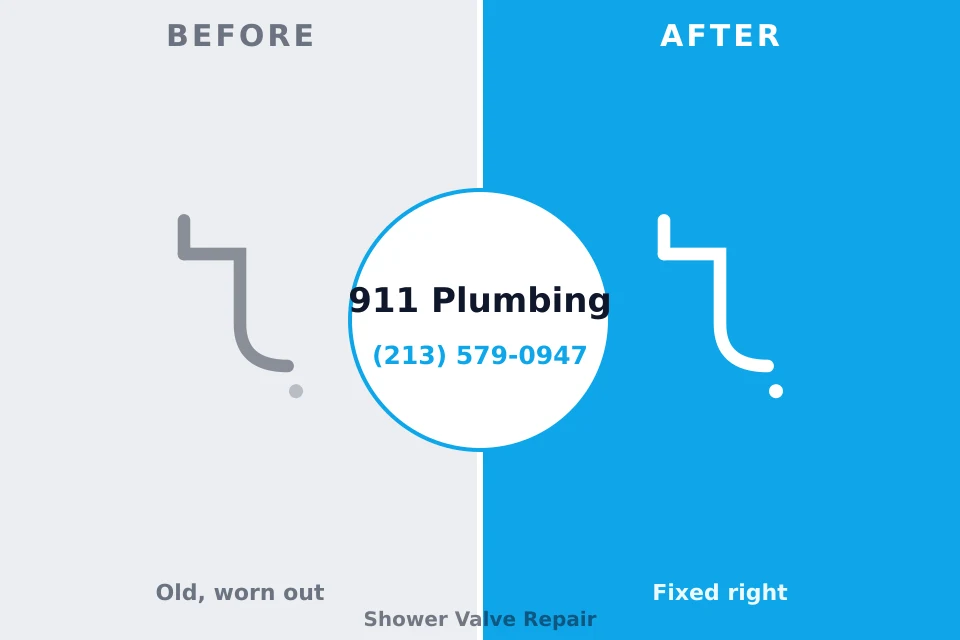 Before and after: plumbing repair Stewartville, AL